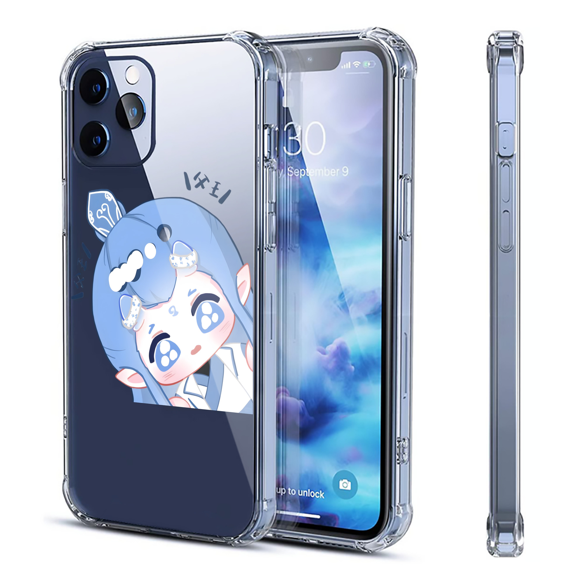 （画像用） Ne Zha 2 ナタ 魔童の大暴れ 【iPhone 12シリーズ対応】透明スマホケース（クリアソフトケース）